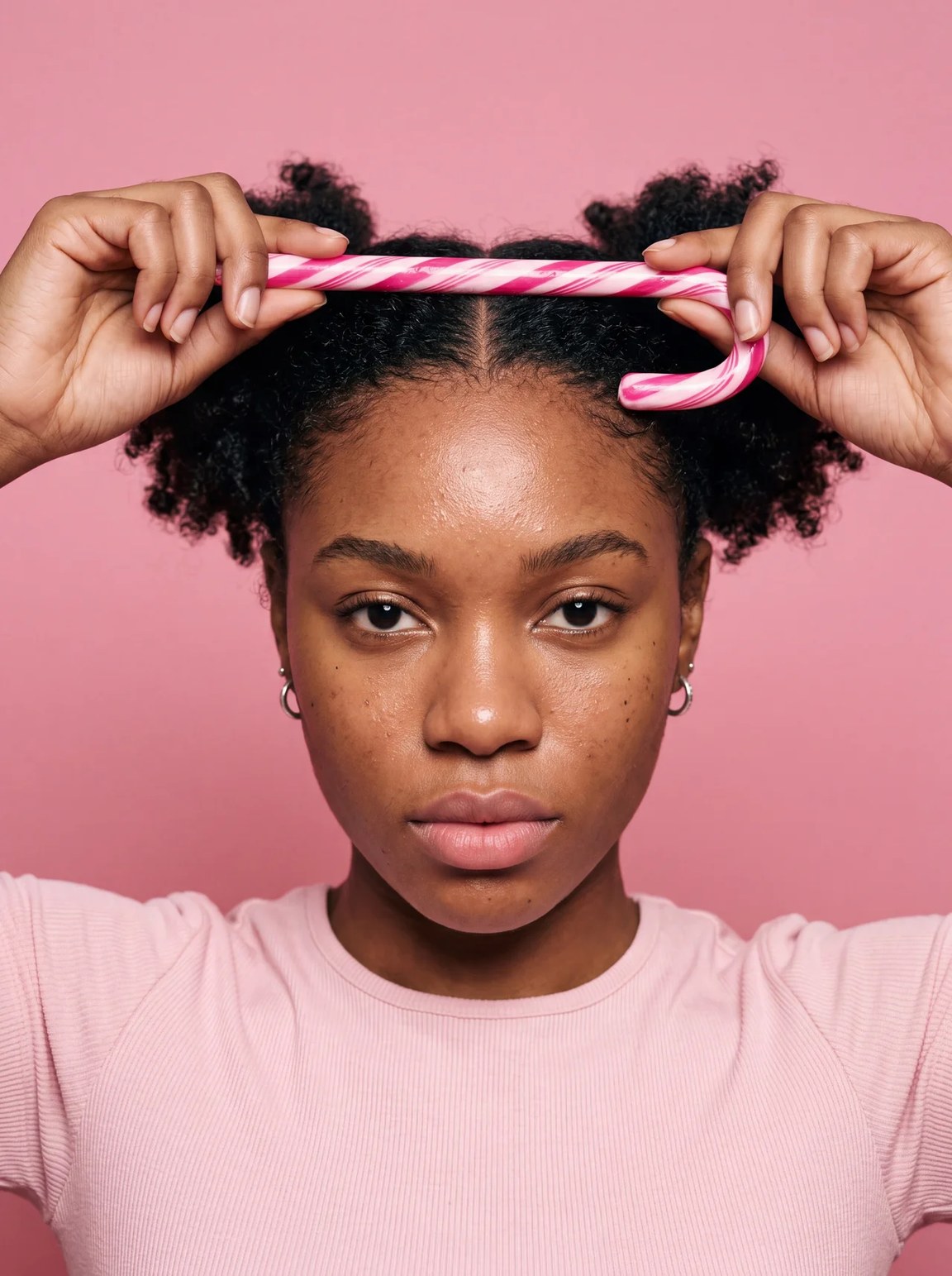 CC Style, an AI generated candy editorial portrait